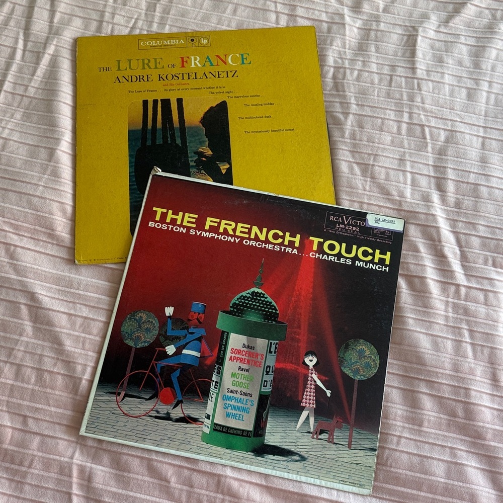 The French Touch Vinyl Records Set of 2 Columbia The Lure of France Album Cover - Picture 2 of 5